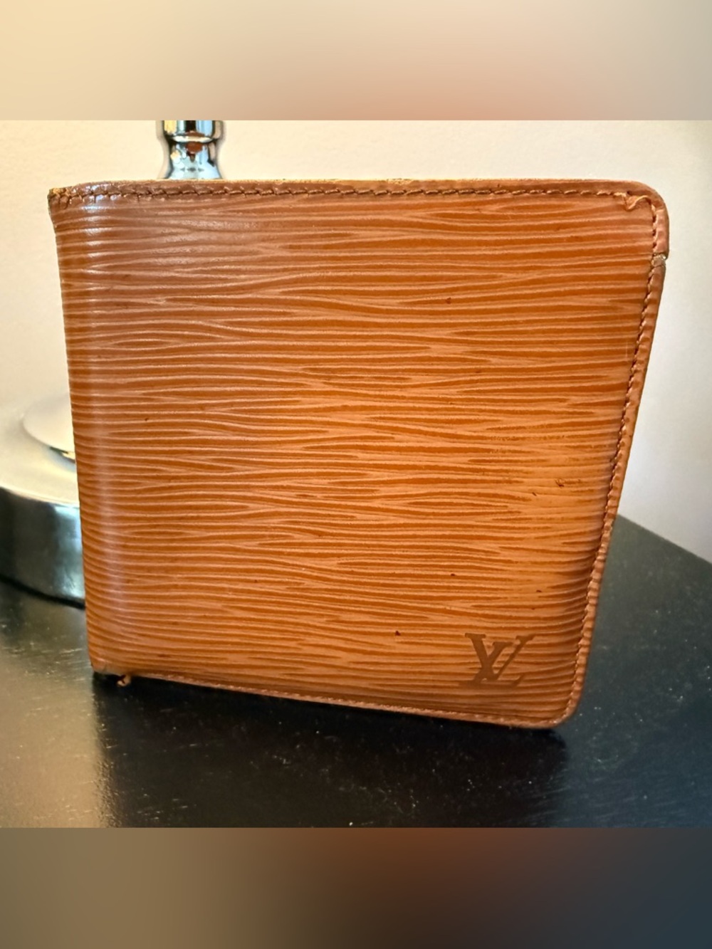 Louis Vuitton Brown Epi Leather Men's Bifold Wallet